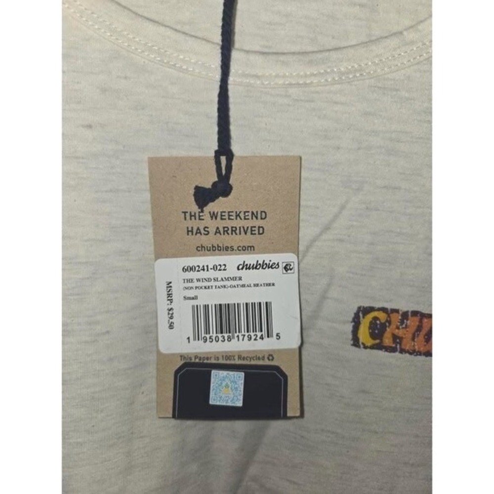 Chubbies Men's "Wind Slammer" Tank‎ Small NWT - Picture 4 of 6